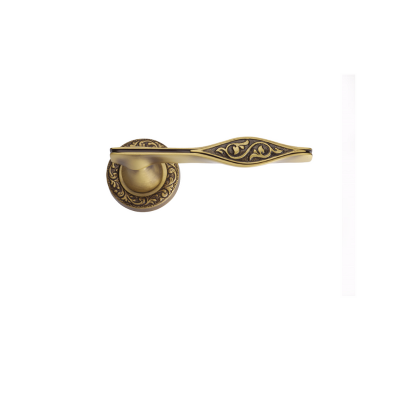 Curl Patterned Rosette Door Handle