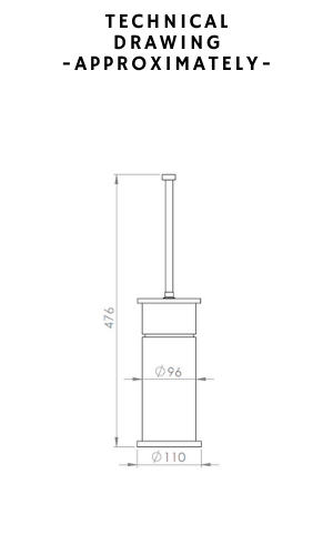 Vista D'oro Sefa Toilet Brush - Hentell