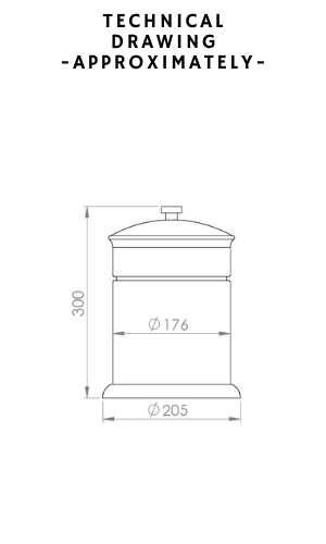 Vista D'oro Sage Waste Bin - Hentell